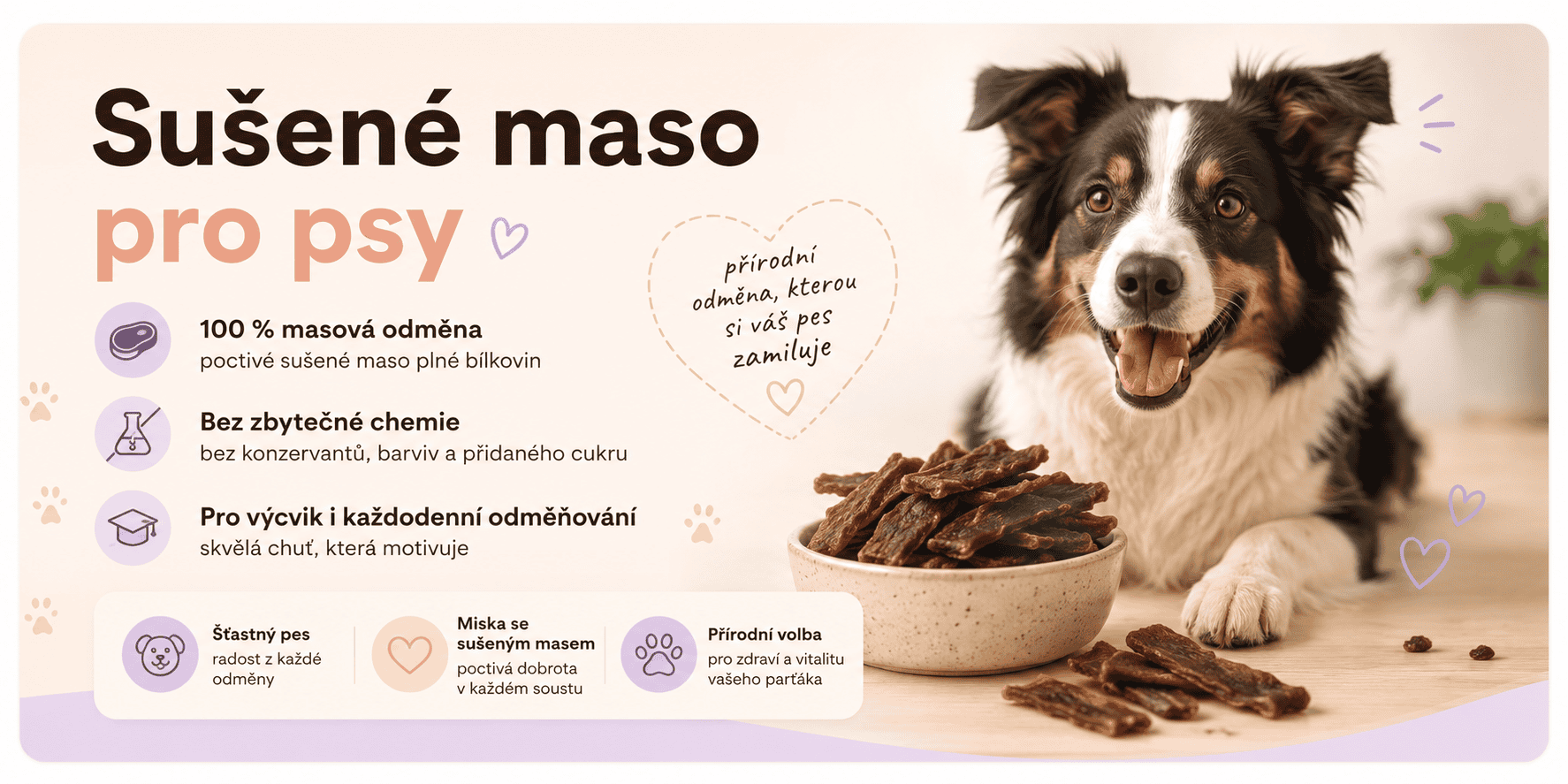 Sušené maso pro psy